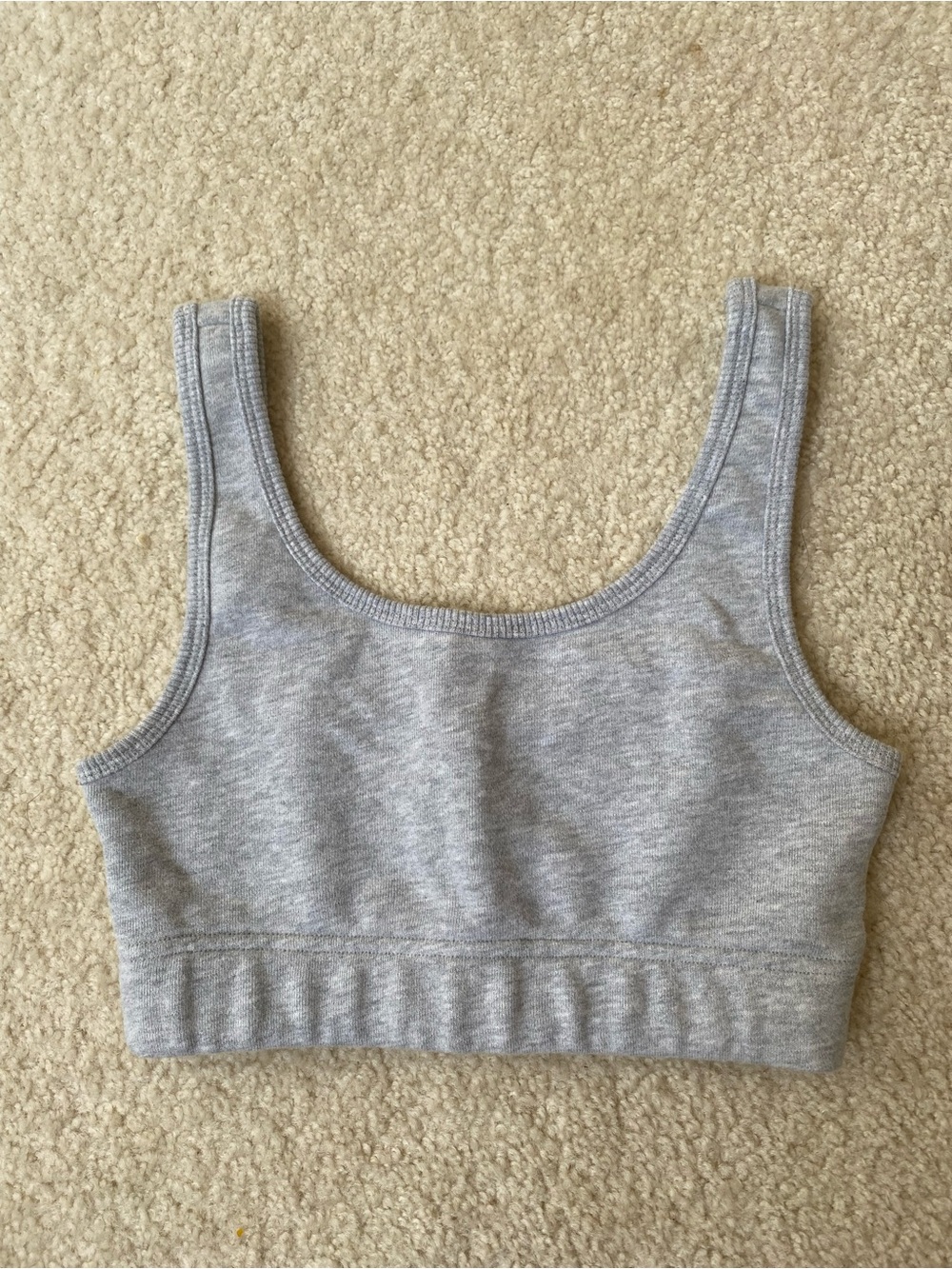 Aritzia Gray Scoop Neck Brami Top